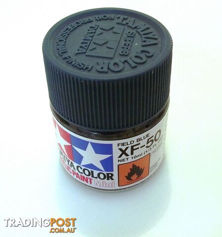 XF-50 TAMIYA ACRYLIC PAINT FLAT FIELD BLUE - TAMIYA PAINTS & Accessories