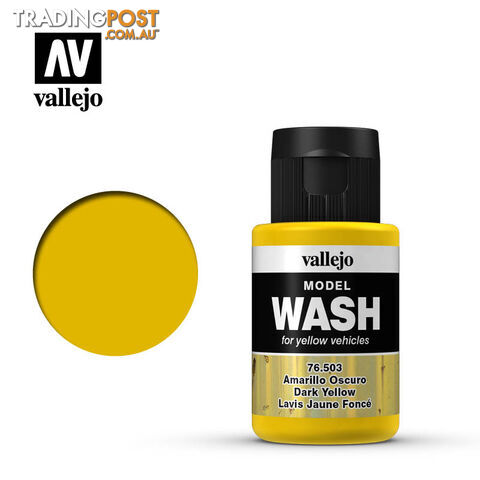 VALLEJO MODEL WASH DARK YELLOW 76503 35ml - VALLEJO