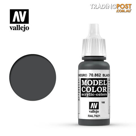 VALLEJO MODEL COLOR BLACK GREY 17ML AV70862 - VALLEJO