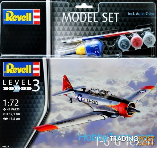 REVELL SET T-6G TEXAN 1/72 63924 PLASTIC MODEL KIT - REVELL
