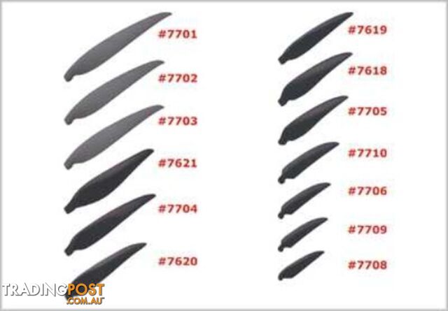 TY1 FOLDING PROP BLADE SET 10X6 TY7618 - TY1