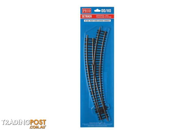 PECO ST244 R/H CURVED POINT HO - PECO