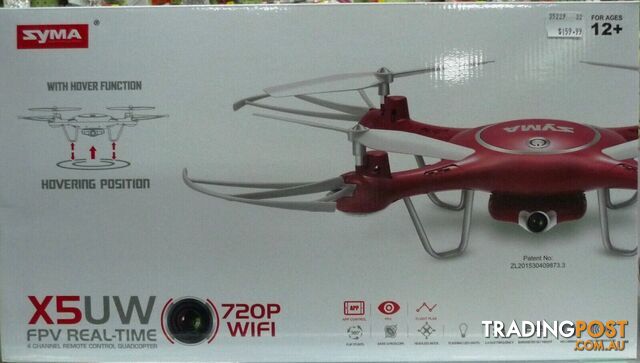 SYMA X5UW Drone FPV Real-Time 720P WiFi - Does not apply