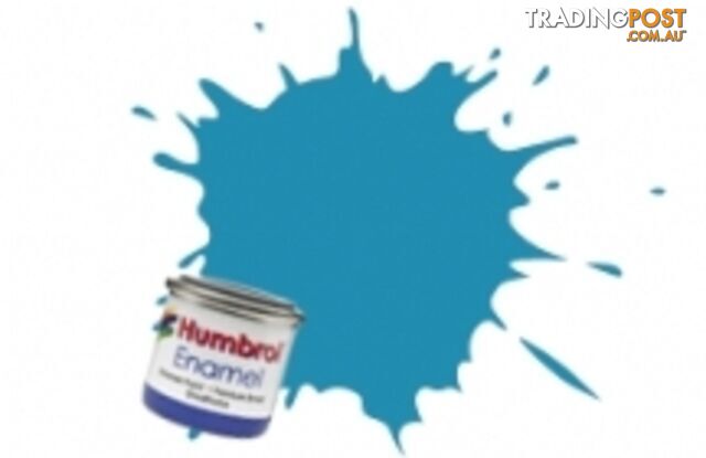 48 HUMBROL ENAMEL PAINT MEDITEREANEAN BLUE GLOSS - HUMBROL