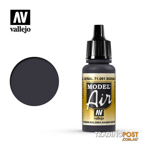 VALLEJO MODEL AIR ACRYLIC PAINT SIGNAL BLUE 71091 - VALLEJO