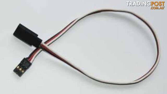 TY1 SERVO EXTENSION LEAD 100MM BLACK TY405610 60 STRAND GOLD PIN - TY1 - photo 1 of 1