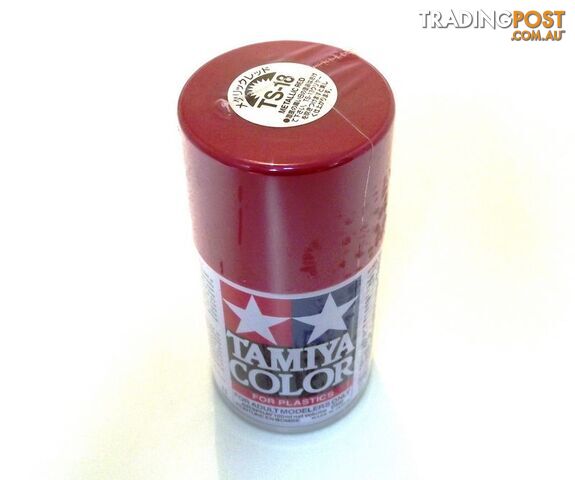 TS-18 TAMIYA ACRYLIC SPRAY PAINT METALLIC RED - TAMIYA PAINTS & Accessories