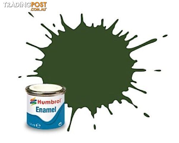 242 HUMBROL ENAMEL PAINT DUNKELGRUN MATT - HUMBROL