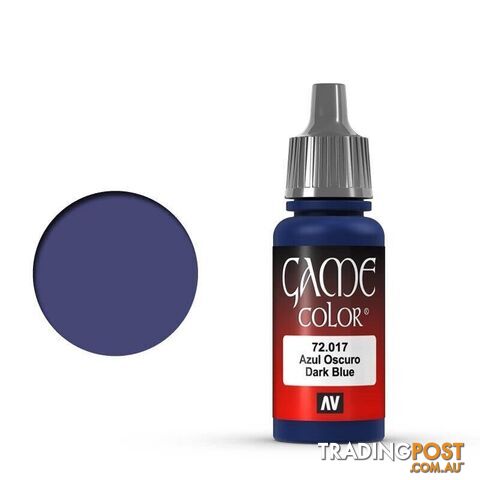 VALLEJO GAME 72017 Color Sick Blue 17ml Acrylic Paint