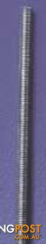 DUBRO 12" Fully Threaded Rods (2-56)  378 - DUBRO