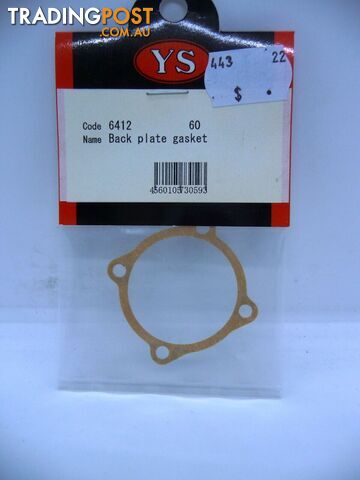 6412 YS ENGINE PART YS60 BACK PLATE GASKET - Does not apply