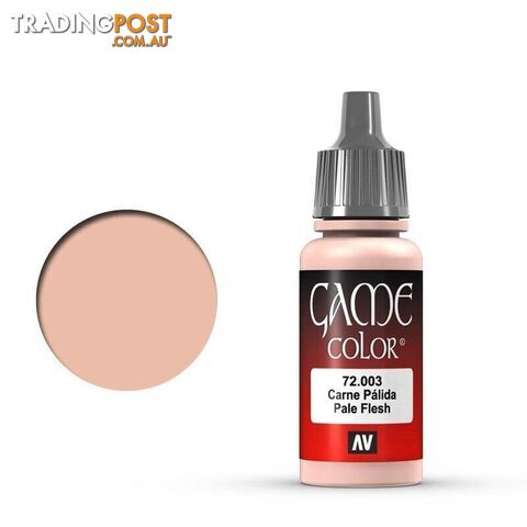 VALLEJO GAME 72003 Color Pale Flesh 17ml Acrylic Paint