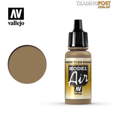 VALLEJO MODEL AIR ACRYLIC PAINT KHAKI BROWN 71024 - VALLEJO