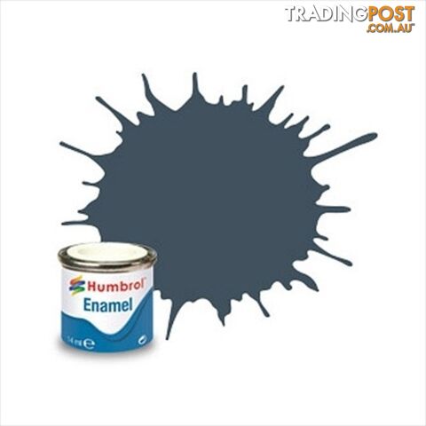 112   HUMBROL ENAMEL PAINT FIELD BLUE MATT - HUMBROL