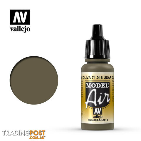 VALLEJO MODEL AIR ACRYLIC PAINT DARK GREEN 71016 - VALLEJO