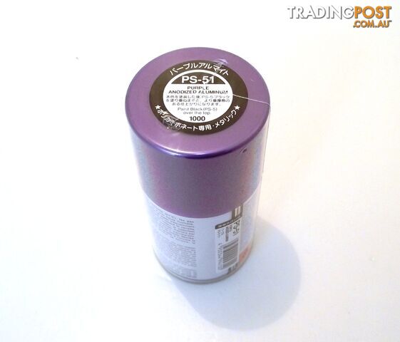 PS-51 TAMIYA POLYCARBONATE SPRAY PAINT ANODIZED ALUMINIUM - TAMIYA PAINTS &...