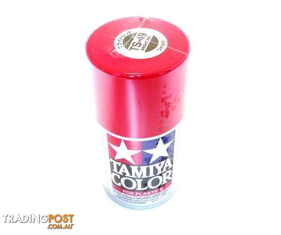 TS-49 TAMIYA ACRYLIC SPRAY PAINT BRIGHT RED - TAMIYA PAINTS & Accessories