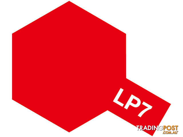 LP-7 TAMIYA LACQUER PAINT PURE RED 10ml - TAMIYA PAINTS & Accessories