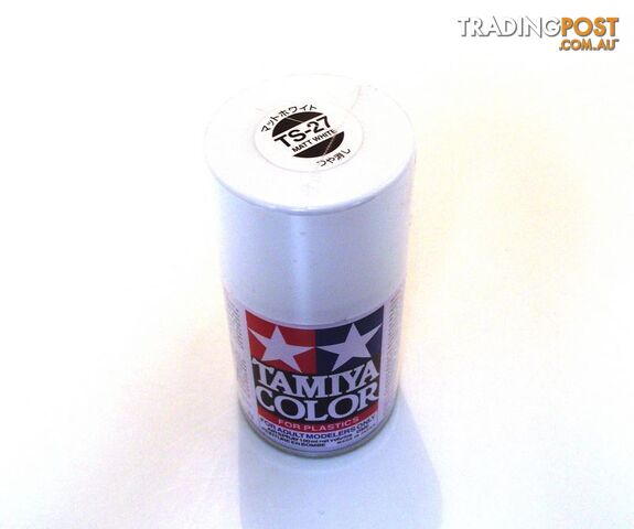 TS-27 TAMIYA ACRYLIC SPRAY PAINT MATT WHITE - TAMIYA PAINTS & Accessories