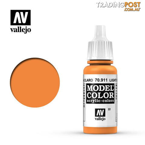 VALLEJO MODEL COLOR LIGHT ORANGE 17ML AV70911 - VALLEJO
