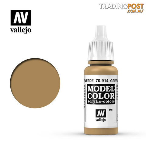 VALLEJO MODEL COLOR GREEN OCHRE 17ML AV70914 - VALLEJO