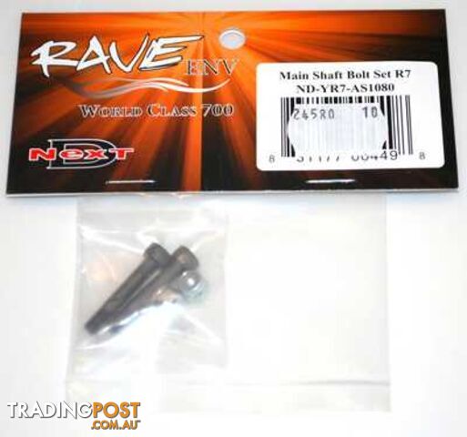 MAIN SHAFT BOLT SET R7