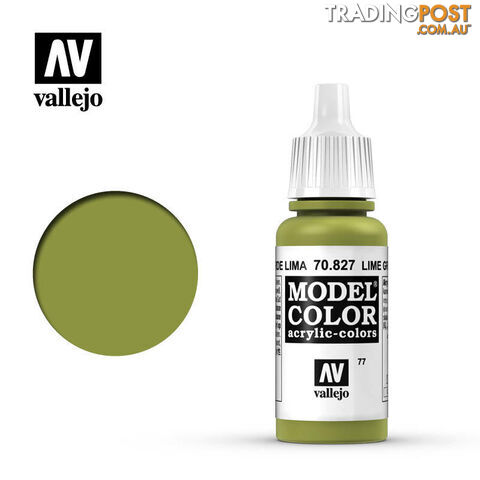 VALLEJO MODEL COLOR LIME GREEN 17ML AV70827 - VALLEJO