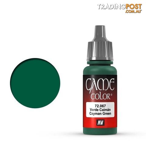 VALLEJO GAME 72067 Color Cayman Green 17ml Acrylic Paint