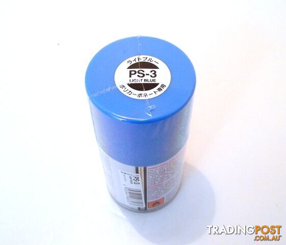 PS-3 TAMIYA POLYCARBONATE SPRAY PAINT LIGHT BLUE - TAMIYA PAINTS & Accessories