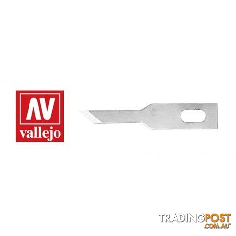 VALLEJO #68 STENCIL EDGE BLADES (5) FOR NO.1 HANDLE AVT06005 - VALLEJO
