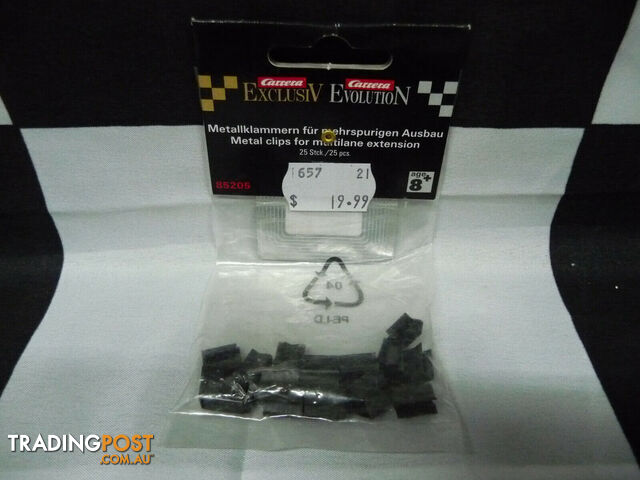 Carrera Evolution 85205 Metal Clips for Multilane Extension 25 pcs - CARRERA - Does not apply