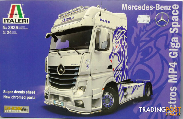 ITALERI MERCEDES BENZ ACTROS MP4 GIGA SPACE 1:24 SCALE PLASTIC MODEL KIT