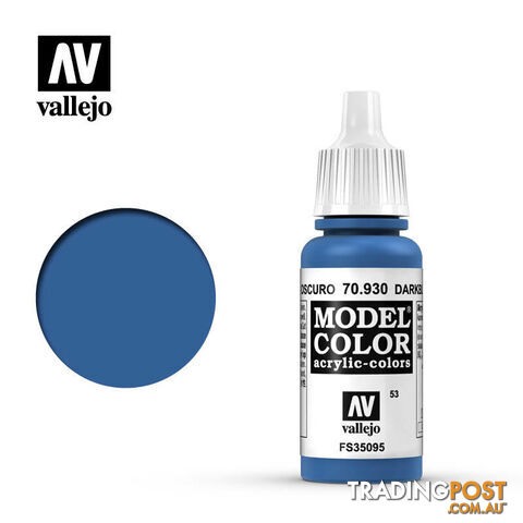 VALLEJO MODEL COLOR DARK BLUE 17ML AV70930 - VALLEJO