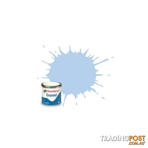 44 HUMBROL ENAMEL PAINT PASTEL BLUE MATT - HUMBROL