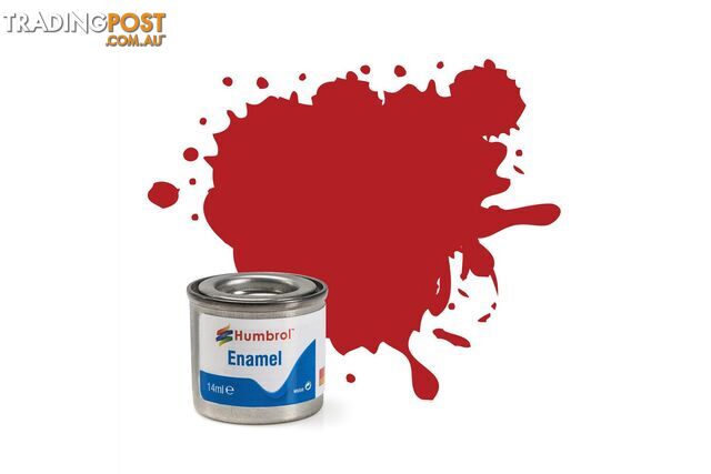 153 HUMBROL ENAMEL PAINT INSIGNIA RED MATT - HUMBROL