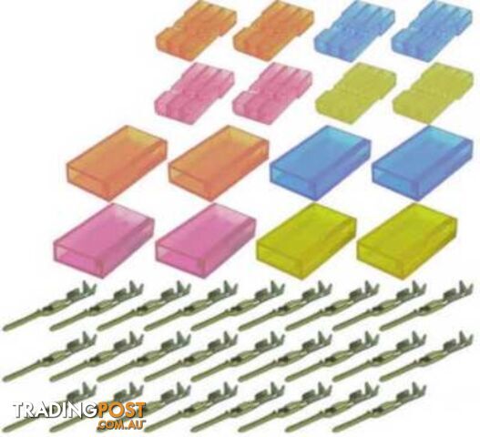 TY1 FUTABA FEMALE CONNECTOR KIT 4 COLOUR TY4075 - FUTABA,TY1