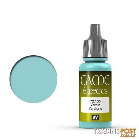 VALLEJO GAME 72135 Color Effects Verdigris 17ml Acrylic Paint