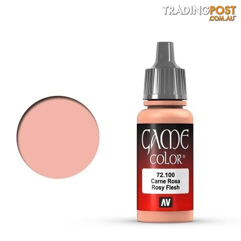 VALLEJO GAME 72100 Color Rosy Flesh 17ml Acrylic Paint