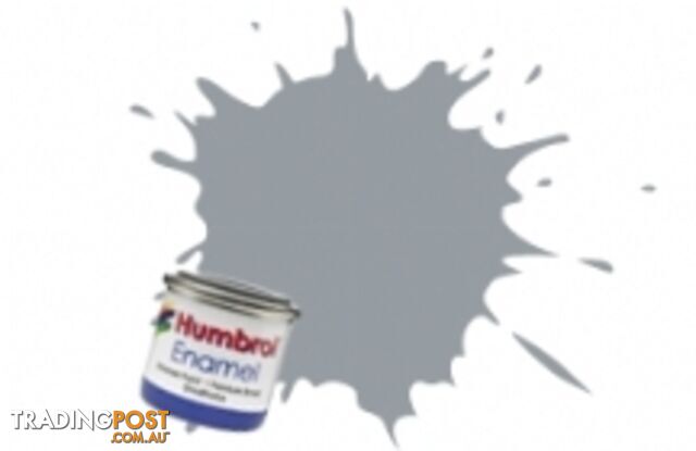165 HUMBROL ENAMEL PAINT MEDIUM SEA GREY SATIN - HUMBROL