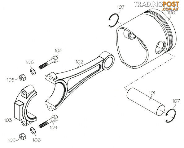 402 (YS ENGINE PART) REAR BEARING 45