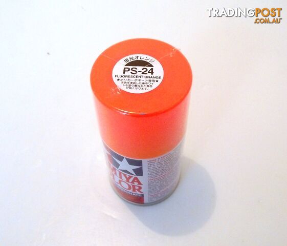 PS-24 TAMIYA POLYCARBONATE SPRAY PAINT FLUORO ORANGE - TAMIYA PAINTS &...