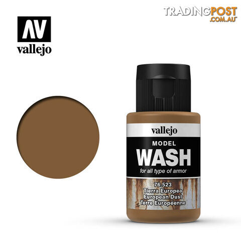 VALLEJO MODEL WASH EUROPEAN DUST 76523 35ml - VALLEJO