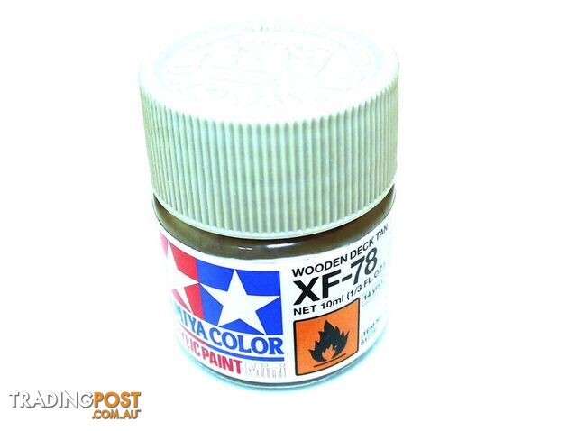 XF-78 TAMIYA ACRYLIC PAINT FLAT WOOD DEK TN - TAMIYA PAINTS & Accessories