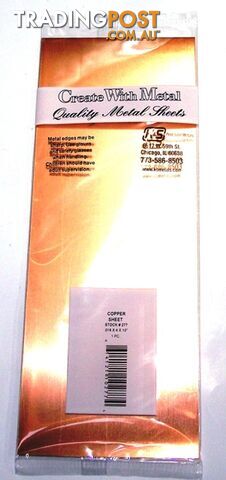K&S METAL #277 .016 COPPER SHEET METAL 1PC - K & S METALS