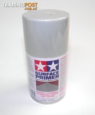 87026 TAMIYA SURFACE PRIMER FOR PLASTIC& METAL GREY 100ml - TAMIYA PAINTS &...