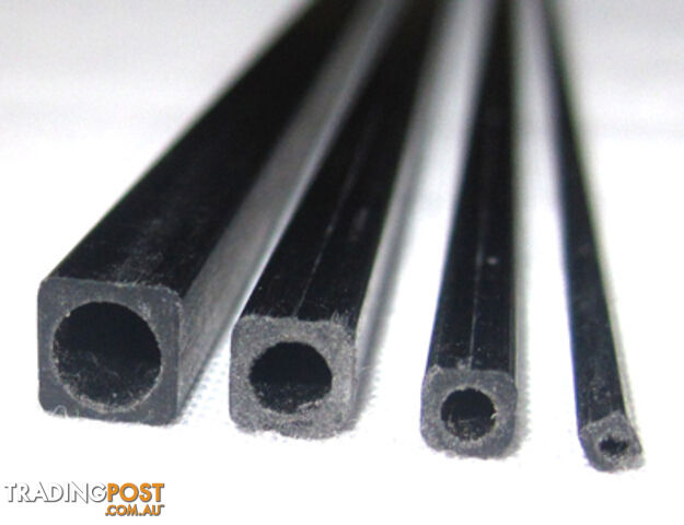 CARBON FIBER SQUARE 4X4X3X1000MM