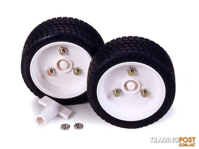 TAMIYA SPORTS TYRES SET 56MM T70111 PLASTIC MODEL KIT - TAMIYA PLASTIC KITS