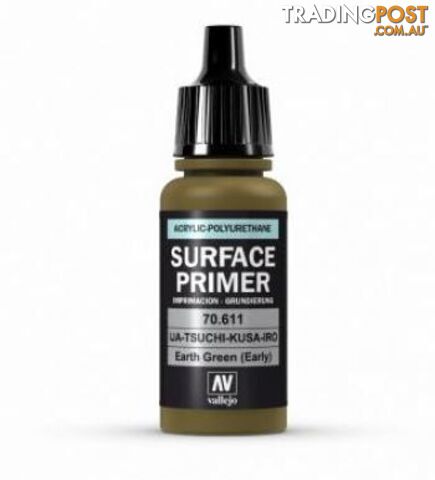 VALLEJO ACRYLIC POLYURETHANE - PRIMER Earth Green (Early) 70611 - VALLEJO