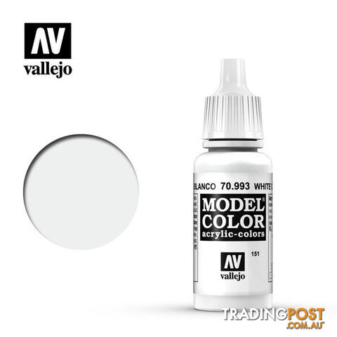 VALLEJO MODEL COLOR WHITE GREY 17ML AV70993 - VALLEJO