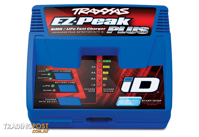 TRAXXAS EZ-PeakÂ® Plus 4-amp NiMH/LiPo Fast Charger with iDÂ® Auto Battery Identification SM382970AX - TRAXXAS PARTS